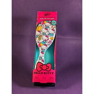 Hello Kitty NWB Wet Brush Detangler Under My Umbrella White